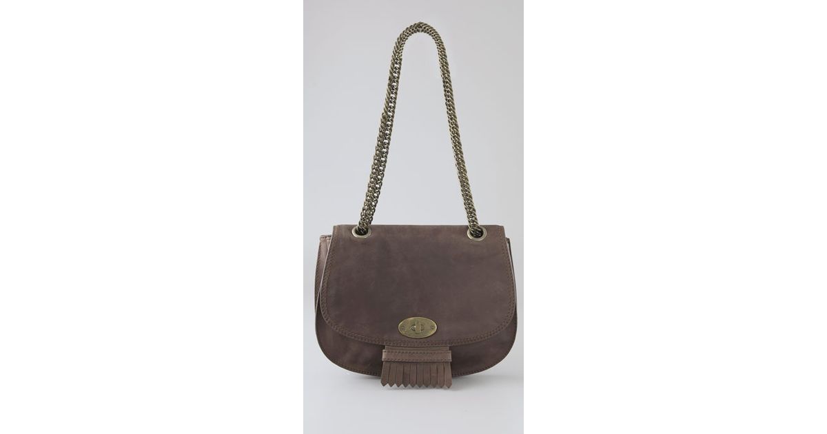 Madewell Vintage Leather Bag in Gray (brown) | Lyst