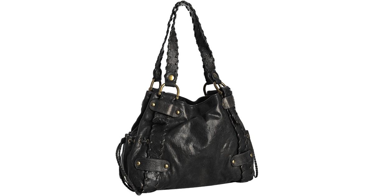 Lyst Kooba Black Leather Sienna Whipsch Brown Lined Shoulder Lyst Kooba Black Leather Sienna Whipsch Brown Lined Shoulder Bag In
