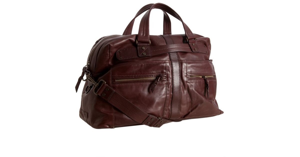 Lyst Andrew Marc Cognac Leather Morgan Weekend Duffel Bag In Brown Lyst Andrew Marc Cognac Leather Morgan Weekend Duffel Bag In Brown For Men