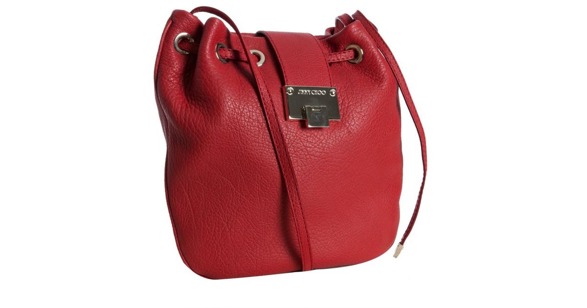 jimmy choo red evening bag