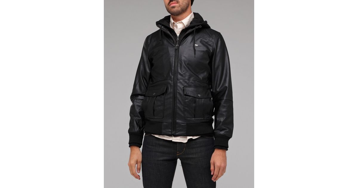 Lyst Obey Rapture Er Jacket In Black For Men