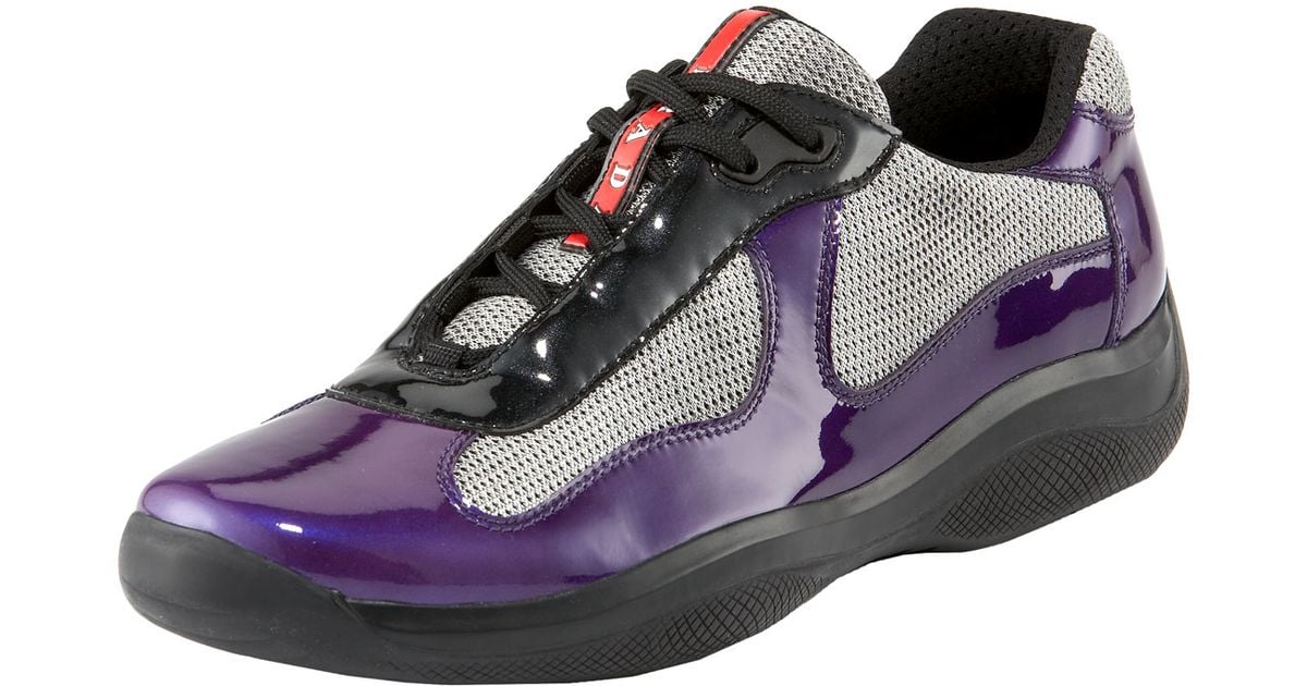 purple prada sneakers