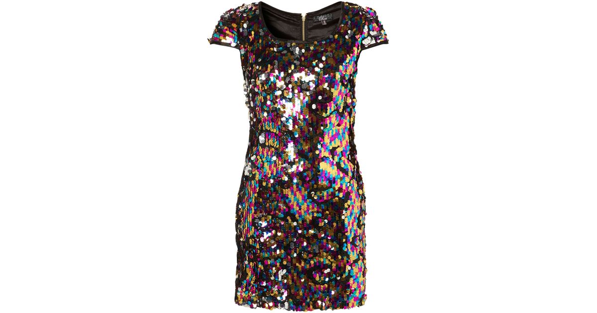 Topshop Fun Leopard Print Tunic Dress | Lyst