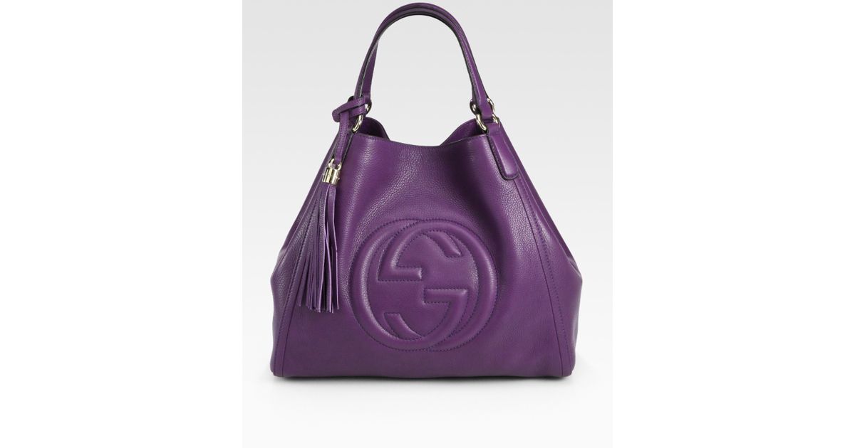 gucci purple soho bag