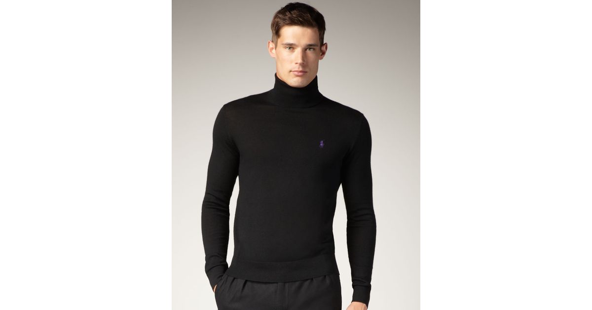 ralph lauren black turtleneck mens