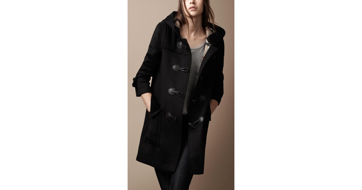burberry toggle coat womens