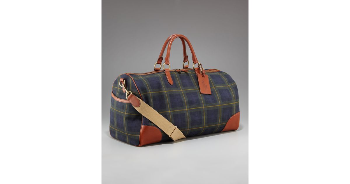 Lyst - Ralph lauren Rl Tartan Collection Plaid Duffel Bag for Men