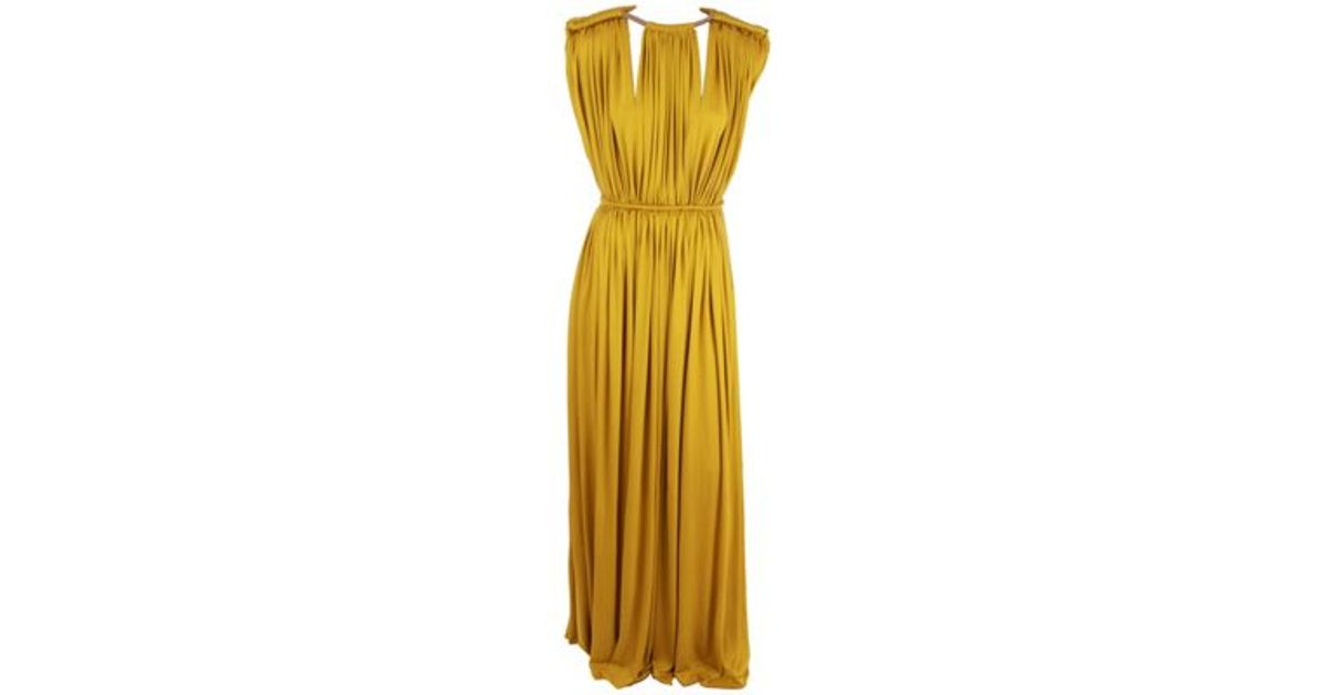 Lyst - Lanvin Dress in Yellow