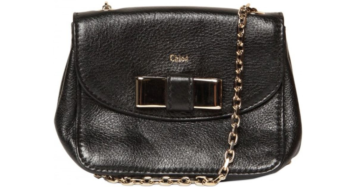 Chlo Lily Mini Shoulder Bag in Black | Lyst