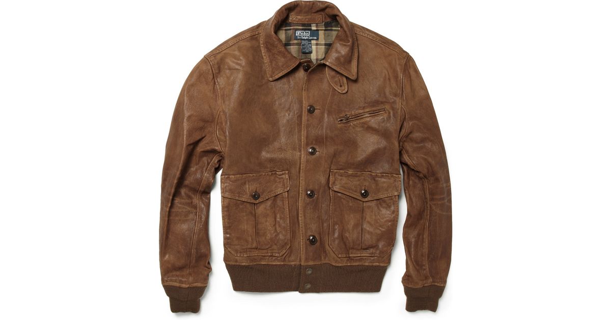 Lyst Polo Ralph Lauren Morrow Skeet Leather Er Jacket In Brown Lyst Polo Ralph Lauren Morrow Skeet Leather Er Jacket In Brown For Men