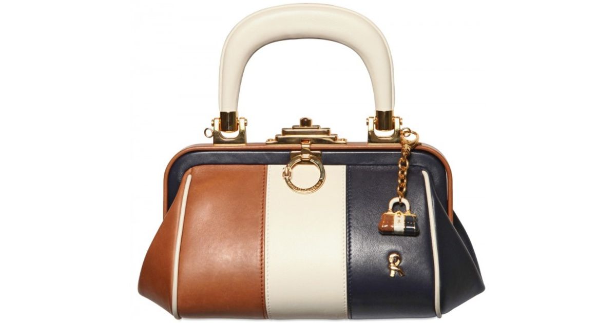 Roberta Di Camerino Brown Bagonghi Leather Doctor Top Handle