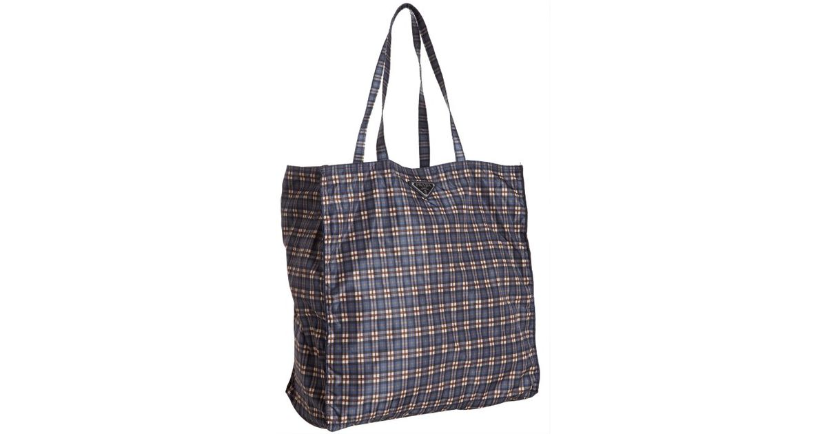 nylon shopper tote