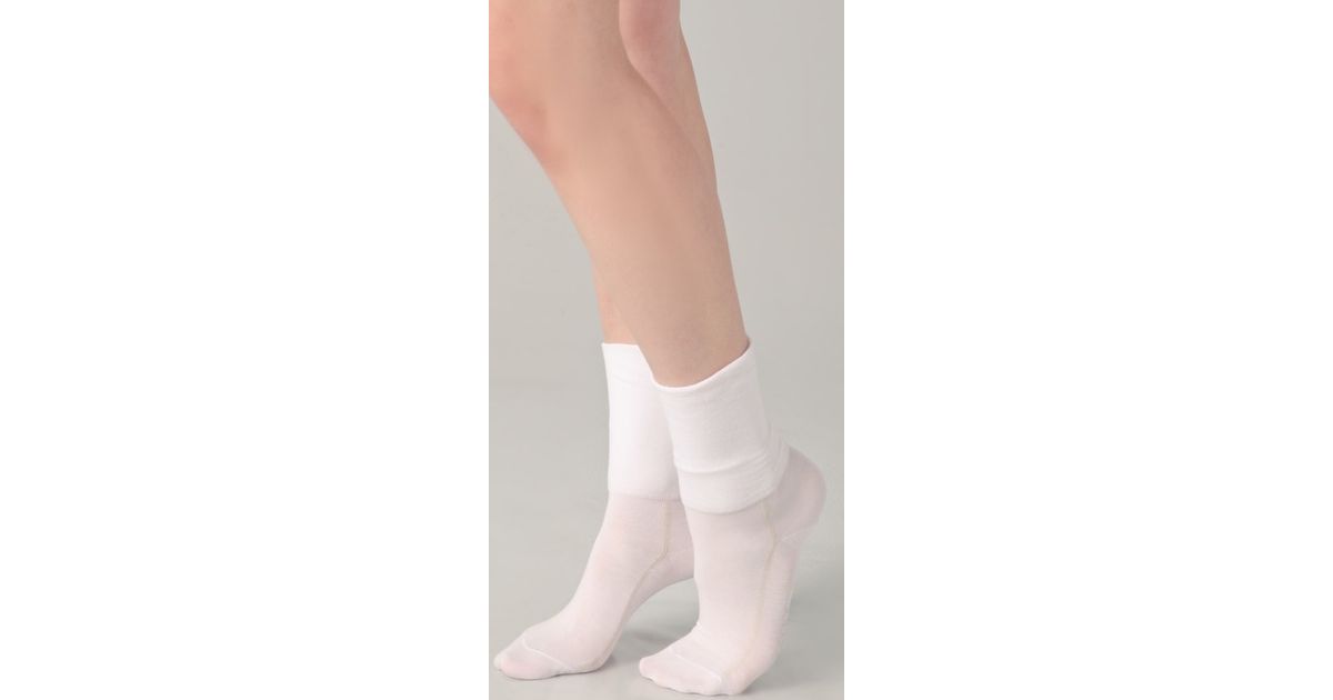 Falke Slouch Ankle Socks in White Lyst