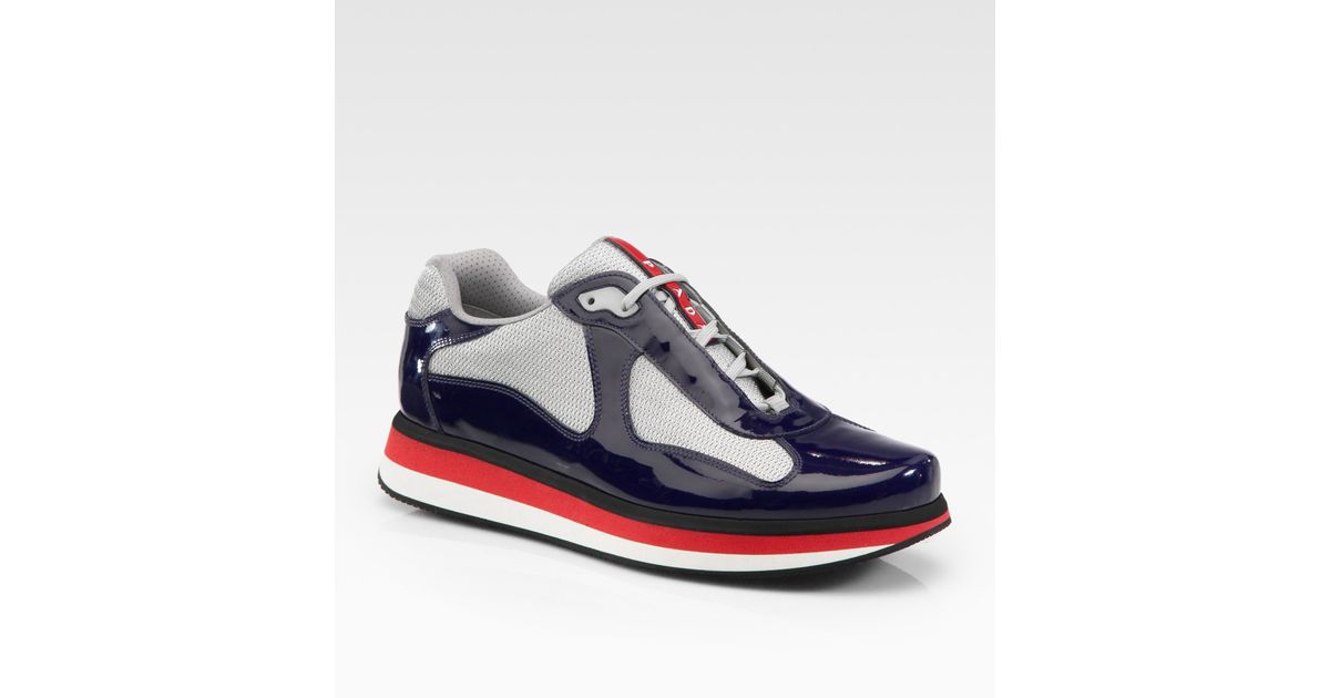 mens prada americas cup black