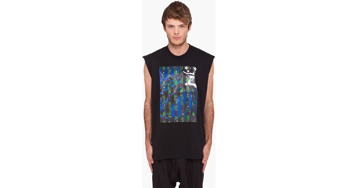 Givenchy Iris Pin Up Tank Top in Black for Men | Lyst