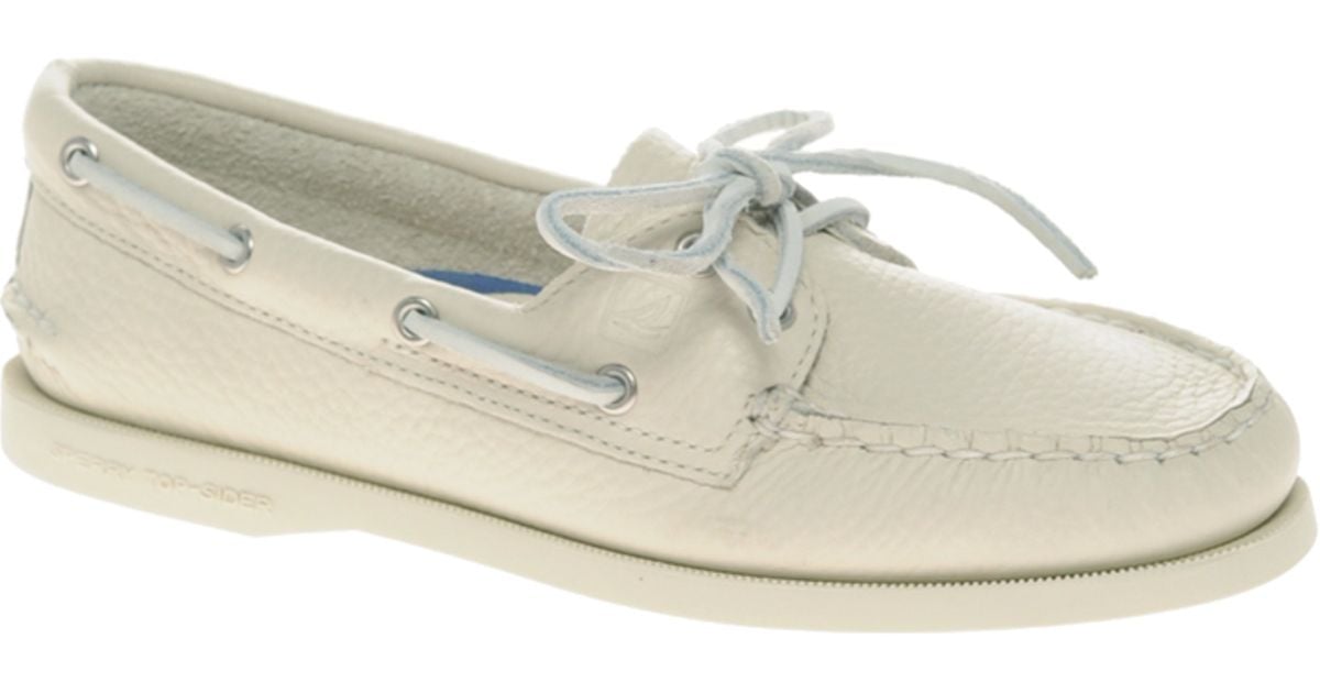 sperry top sider white leather