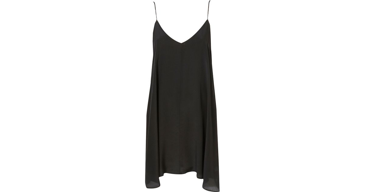 Lyst - Topshop Swing V Slip Dress By Boutique in Black