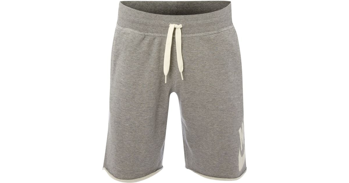 light grey sweatshorts