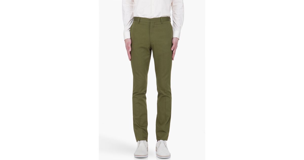 olive dress pants