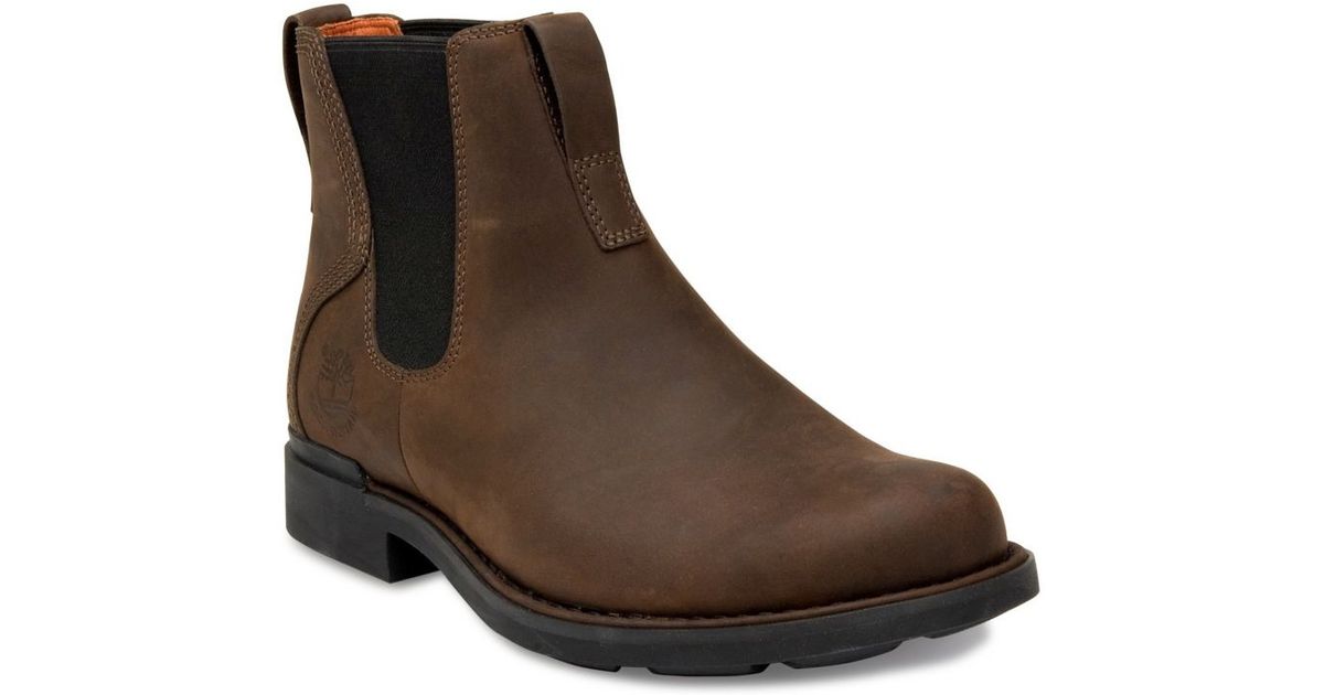 Timberland Mt Washington Waterproof Chelsea Boots in Brown for Men | Lyst