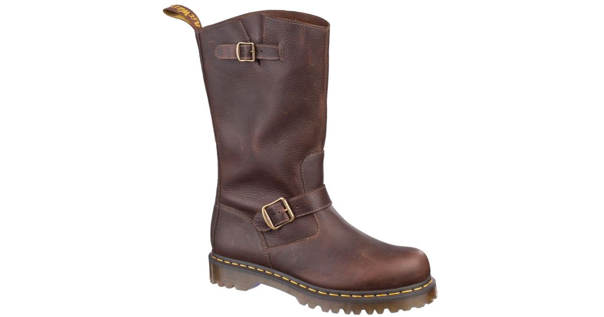 mens brown engineer boots