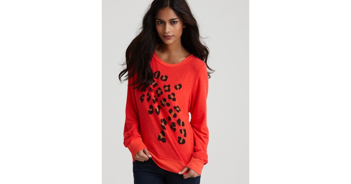 wildfox leopard sweatshirt