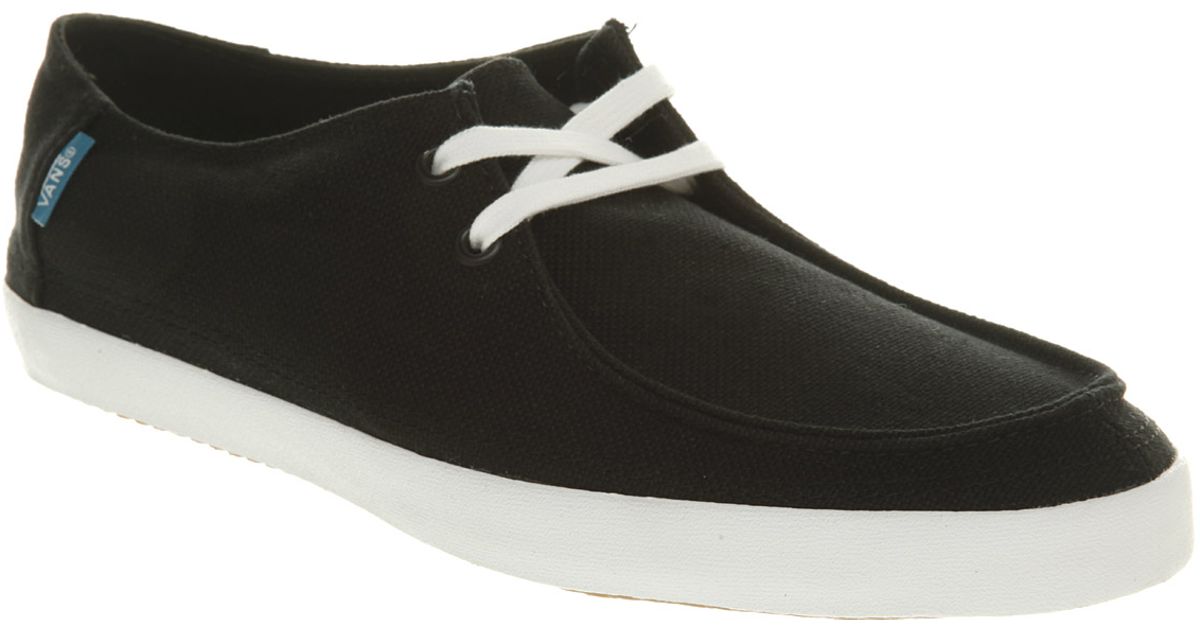 vans rata vulc black and white