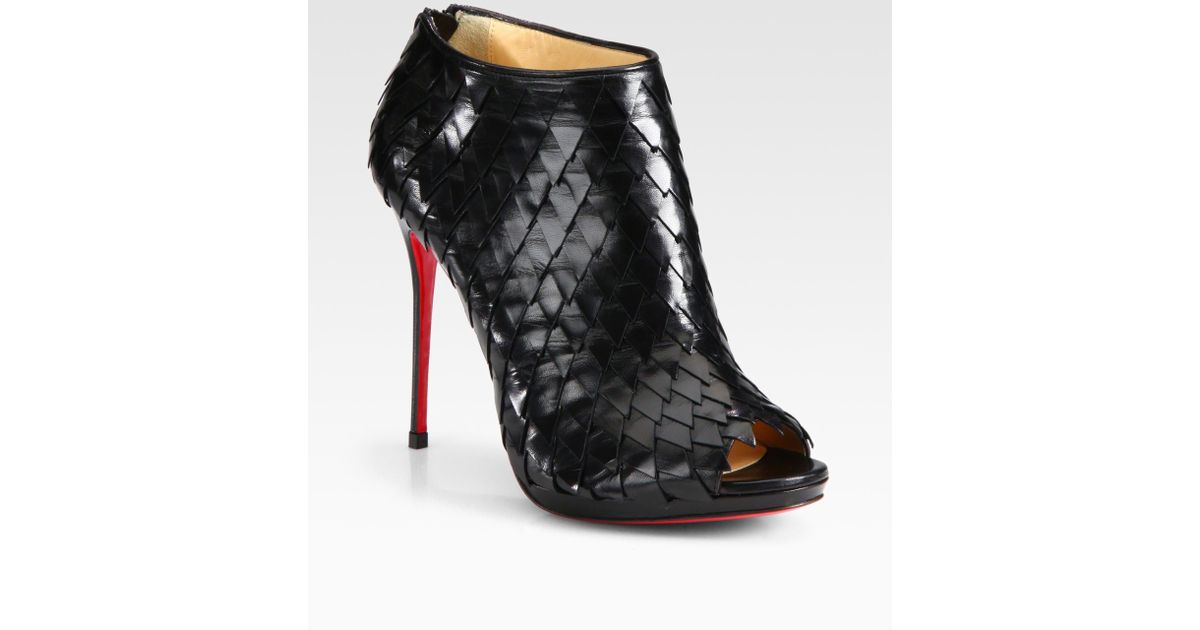 louboutin platform ankle boots