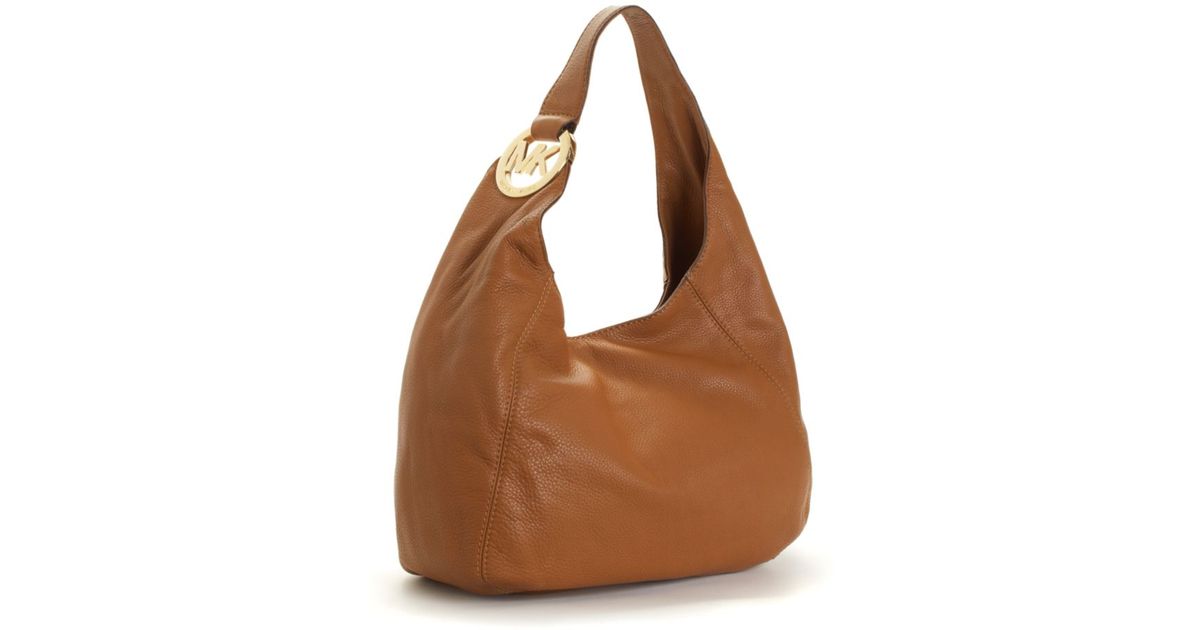 Lyst Michael Kors Handbag Fulton Shoulder Bag Large In Brown