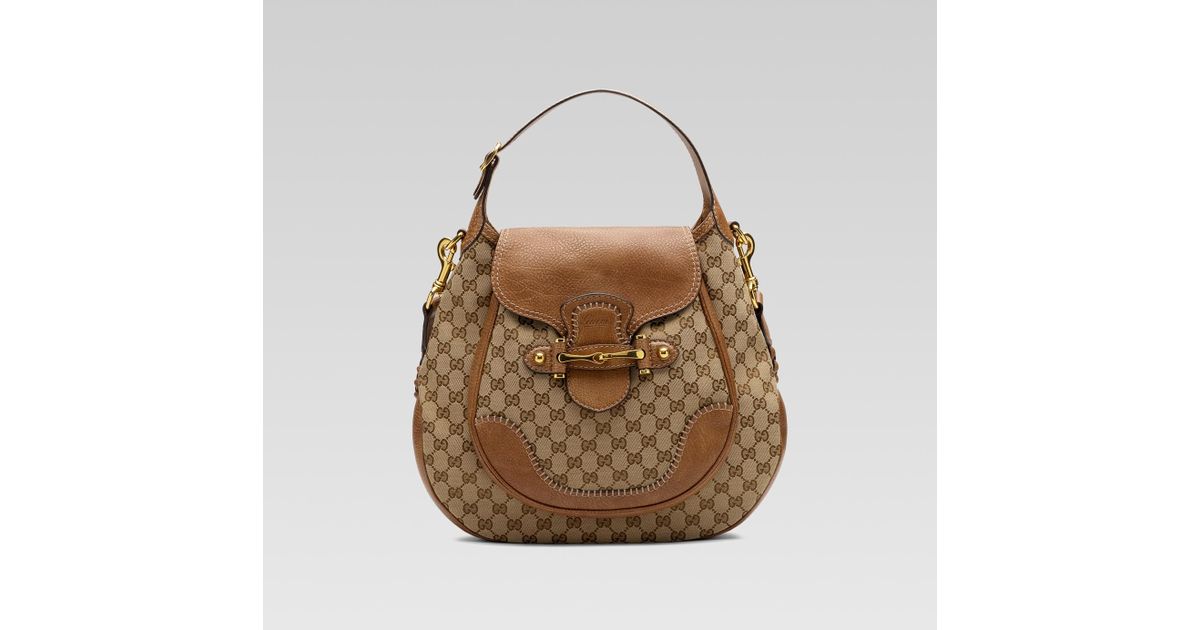 Gucci Natural New Pelham Large Shoulder Bag With Horsebit Detail