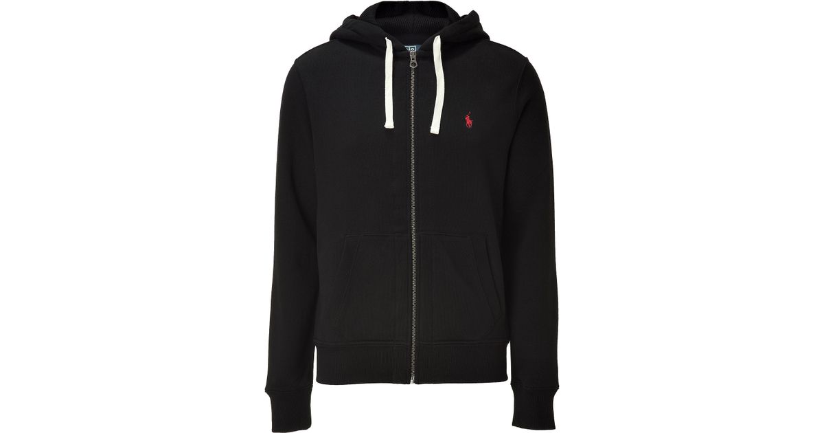 all black polo hoodie