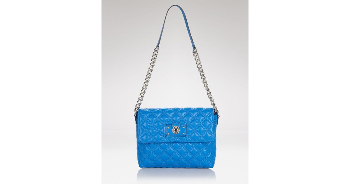 Marc jacobs Shoulder Bag Iconic Quilted Leather in Blue Lyst