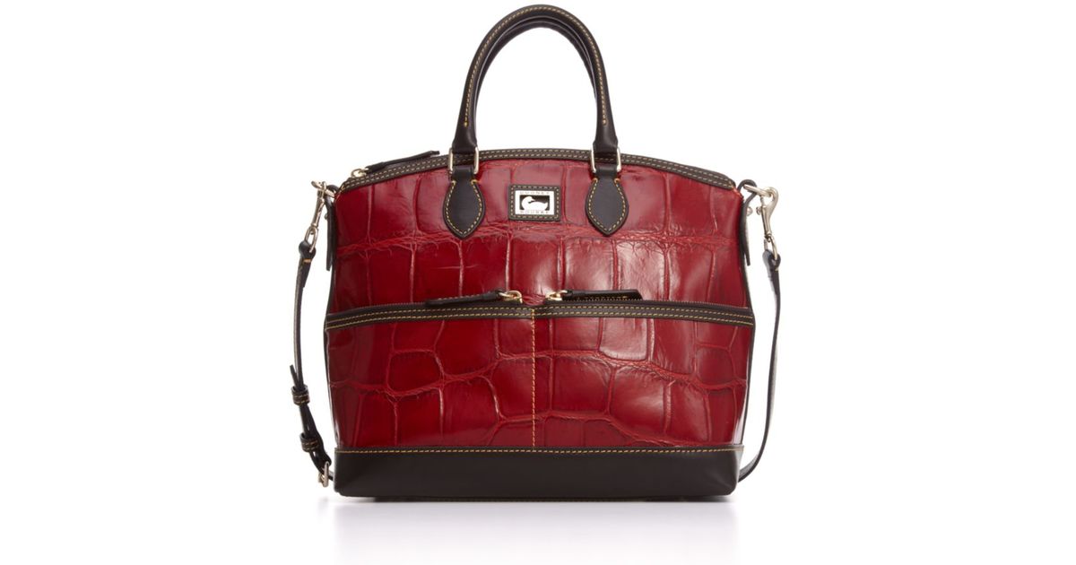 dooney croco satchel