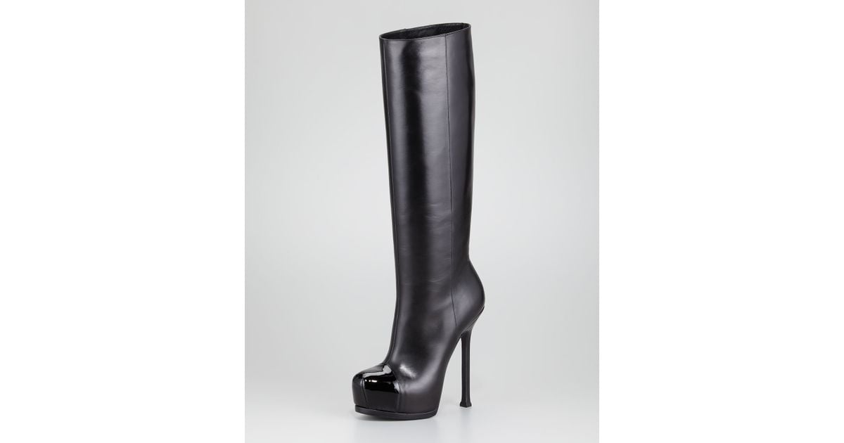 saint laurent long boots