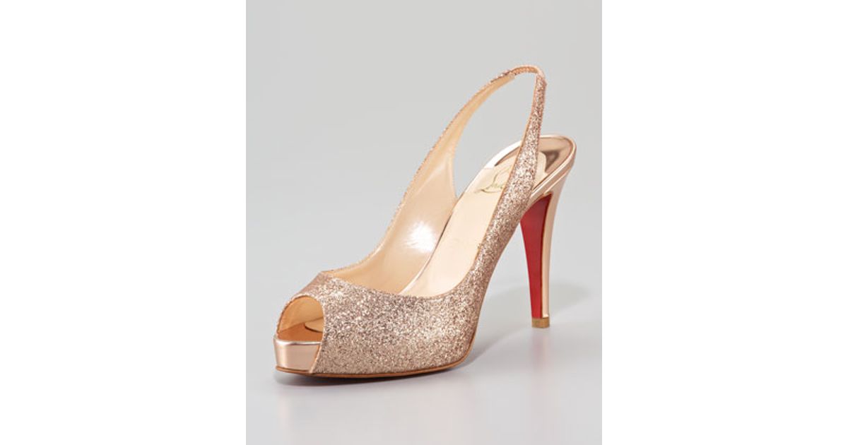 louboutin slingback nude