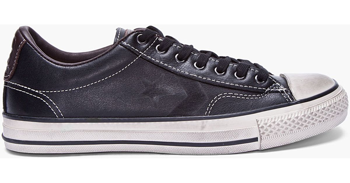 Converse Black Leather Converse Star Player Sneakers in Black for ...