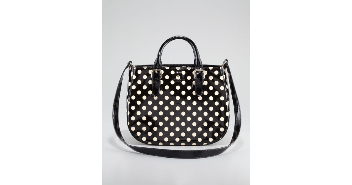 Lyst Kate Spade New York Polkadot Carlisle Street Sylvie Bag In Black