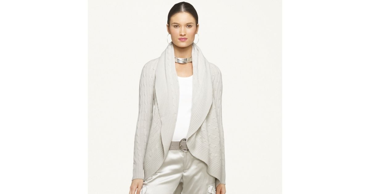 ralph lauren cashmere circle cardigan