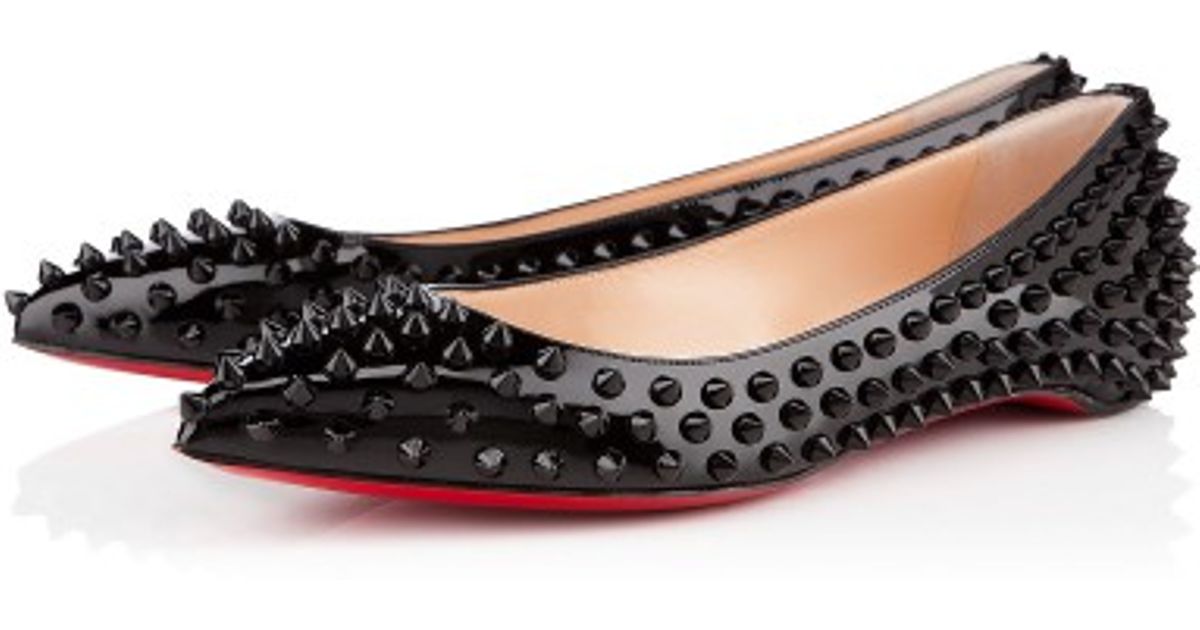 louboutin flats spikes