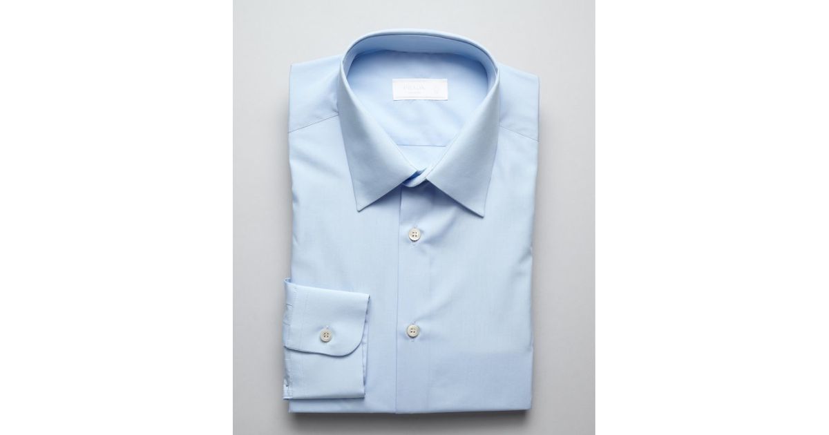 light blue prada shirt