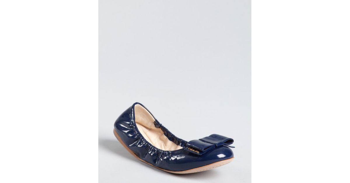 prada ballerina flats with bow