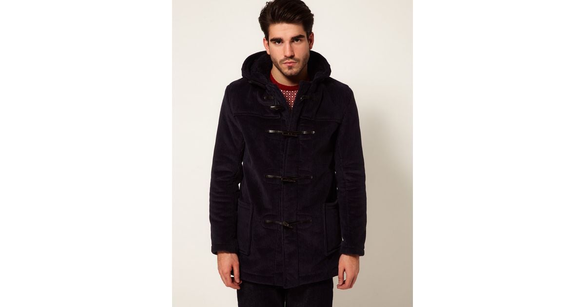 Lyst Gloverall Made Inn England S Archive Jumbo Cord Duffle Coat in