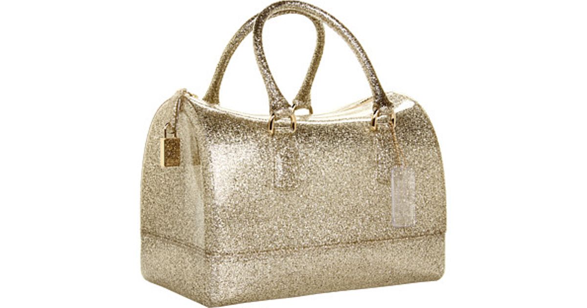 Lyst Furla Candy Glitter Bag In Metallic