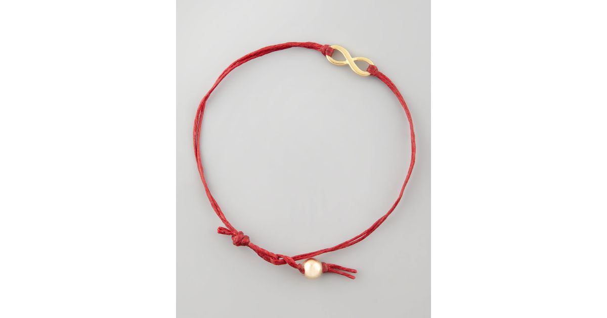 Lyst Dogeared Infinite Love Bracelet In Red