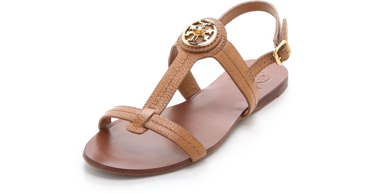 tory burch tan sandals sale