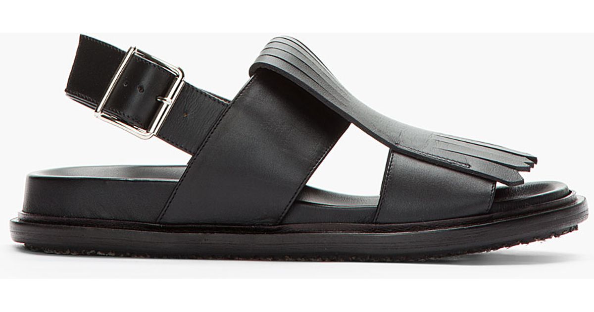 marni fringed fussbett sandals
