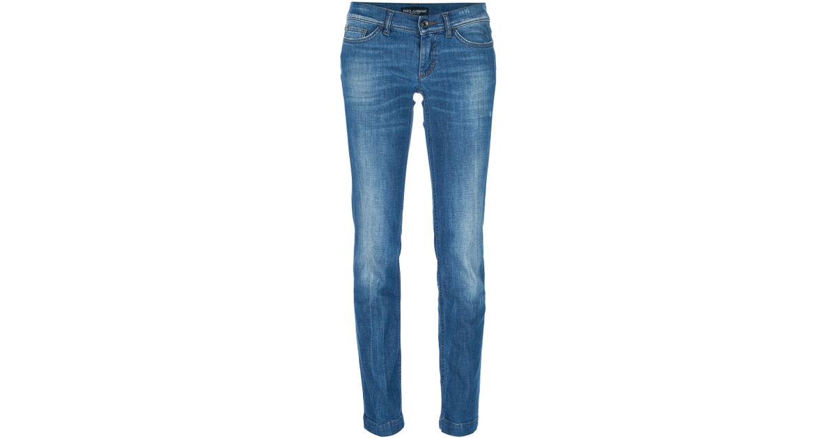 Dolce & gabbana Skinny Jean in Blue | Lyst