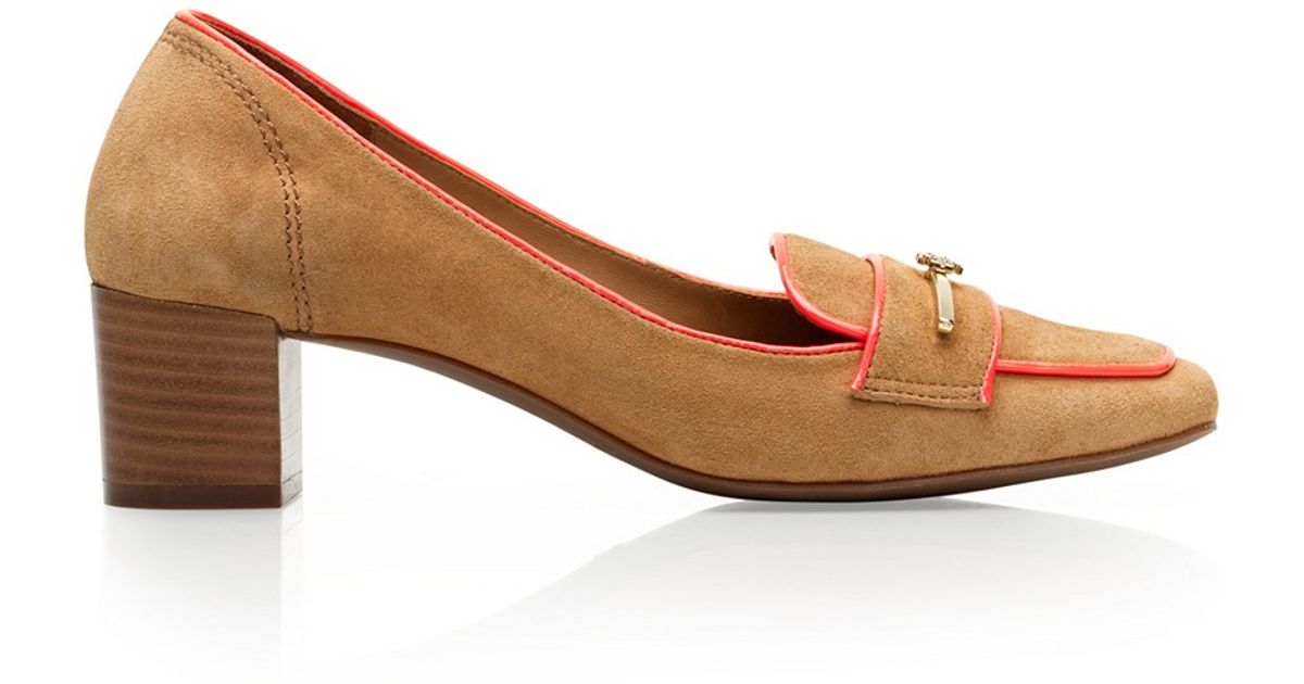 mid heel loafer