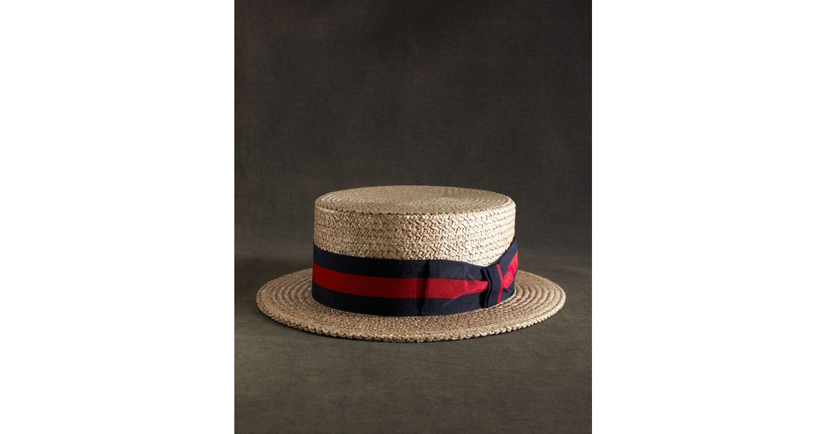 Lyst Brooks Brothers The Great Gatsby Collection Straw Boater Hat
