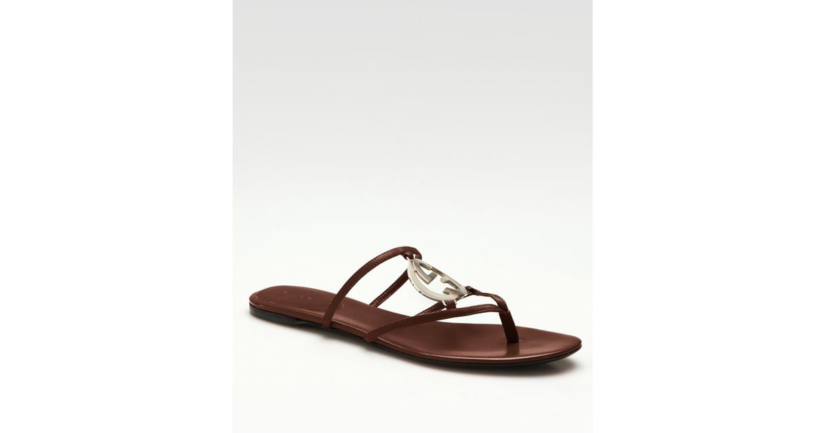 gucci ladies flat sandals